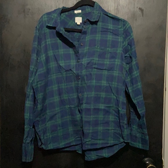 J. Crew Tops - J. Crew Plaid Shirt